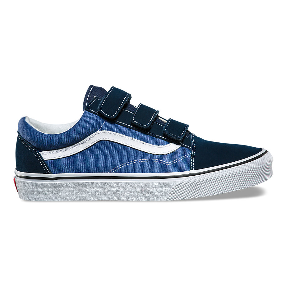 Vans Bayan Spor Ayakkabı Suede Canvas Old Skool V Mavi/Lacivert | 13402-664